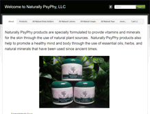 Tablet Screenshot of naturallypsyphyproducts.com